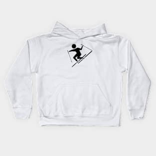 Skiing at Play Kids Hoodie